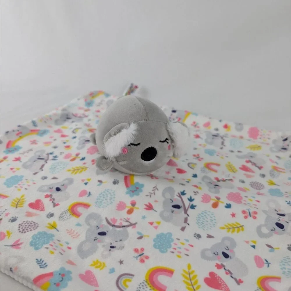 Smoochy Pals Koala Lovey 13" Baby Security Blanket Squishy Plush - Picture 3 of 6